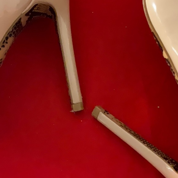 Mix No. 6 Patent Leather Tan Heels - Size 8 1/2 - Picture 9 of 11